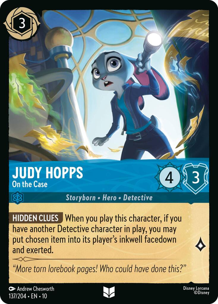 Judy Hopps - On the Case (137/204) [Whispers in the Well] | Shuffle n Cut Hobbies & Games
