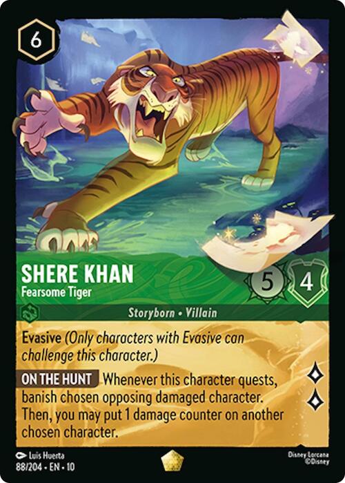 Shere Khan - Fearsome Tiger (88/204) [Whispers in the Well] | Shuffle n Cut Hobbies & Games