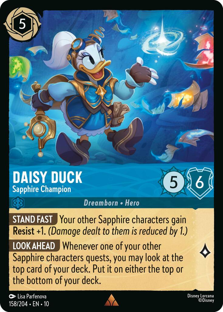 Daisy Duck - Sapphire Champion (158/204) [Whispers in the Well] | Shuffle n Cut Hobbies & Games