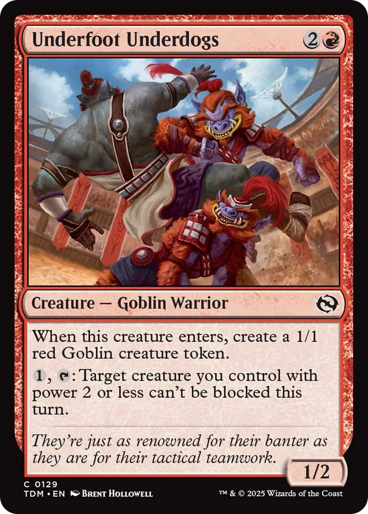 Underfoot Underdogs [Tarkir: Dragonstorm] | Shuffle n Cut Hobbies & Games