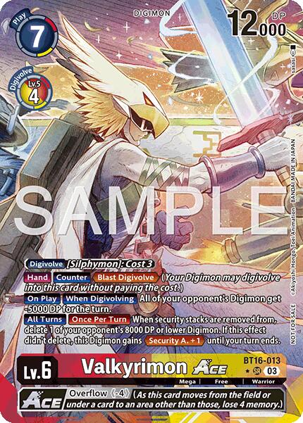 Valkyrimon ACE (Winner) [Hackers' Slumber Release Event Cards] | Shuffle n Cut Hobbies & Games