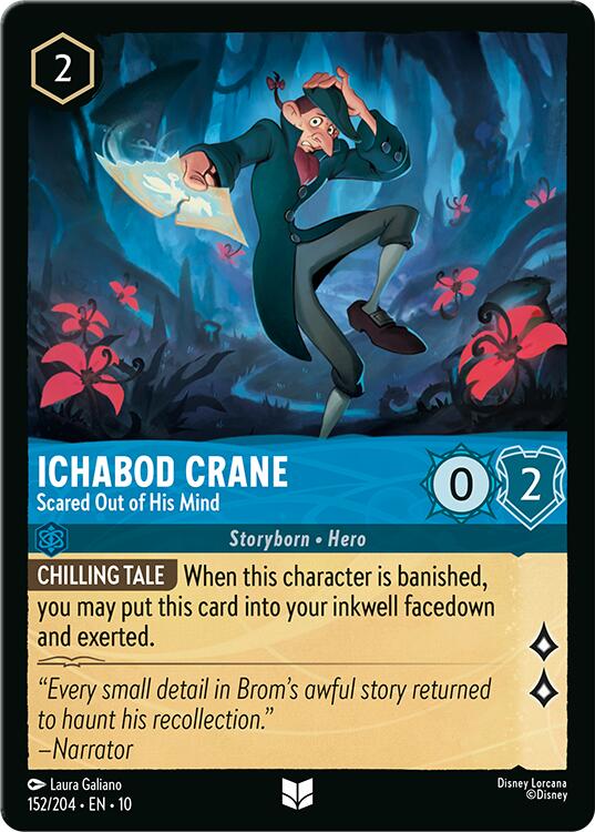 Ichabod Crane - Scared Out of His Mind (152/204) [Whispers in the Well] | Shuffle n Cut Hobbies & Games