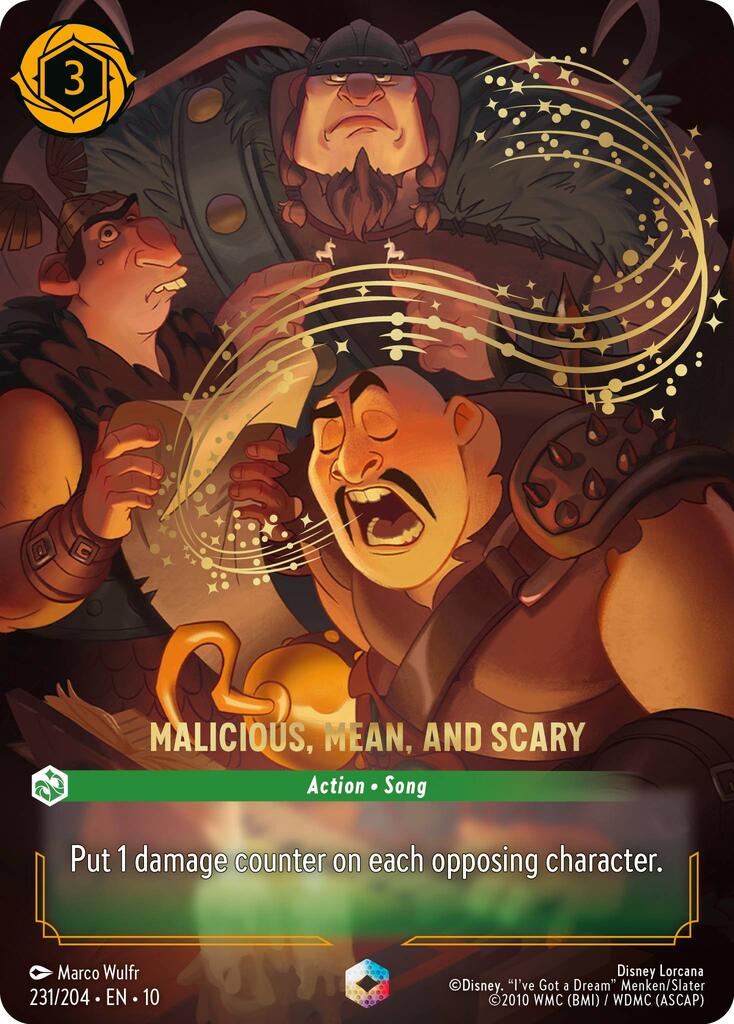 Malicious, Mean, and Scary (Enchanted) (231/204) [Whispers in the Well] | Shuffle n Cut Hobbies & Games