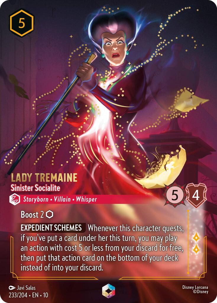 Lady Tremaine - Sinister Socialite (Enchanted) (233/204) [Whispers in the Well] | Shuffle n Cut Hobbies & Games