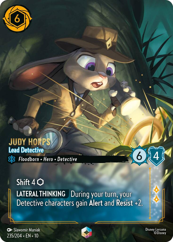 Judy Hopps - Lead Detective (Enchanted) (235/204) [Whispers in the Well] | Shuffle n Cut Hobbies & Games