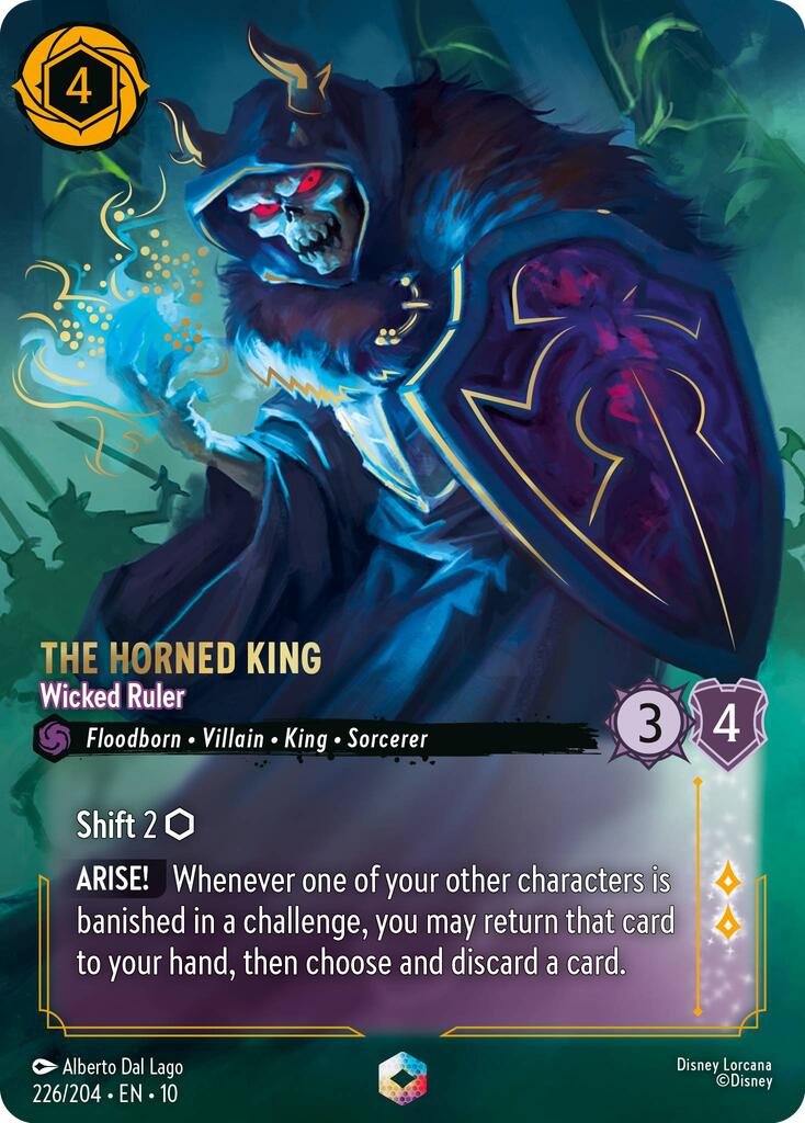 The Horned King - Wicked Ruler (Enchanted) (226/204) [Whispers in the Well] | Shuffle n Cut Hobbies & Games