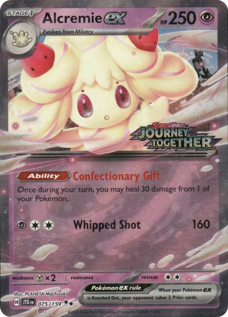 Alcremie ex (075/159) (Journey Together Stamped) [Miscellaneous Cards] | Shuffle n Cut Hobbies & Games