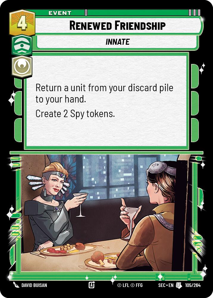 Renewed Friendship (105/264) (105/264) [Secrets of Power] | Shuffle n Cut Hobbies & Games