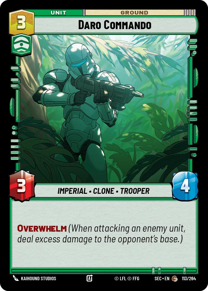 Daro Commando (113/264) (113/264) [Secrets of Power] | Shuffle n Cut Hobbies & Games