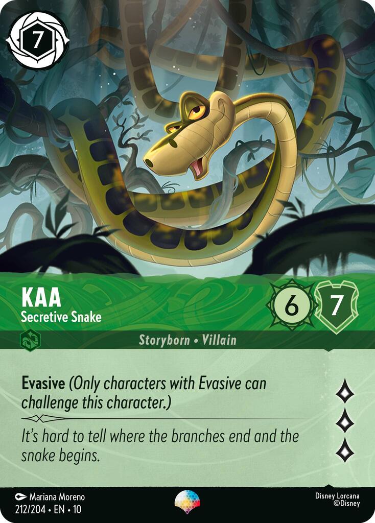 Kaa - Secretive Snake (Epic) (212/204) [Whispers in the Well] | Shuffle n Cut Hobbies & Games