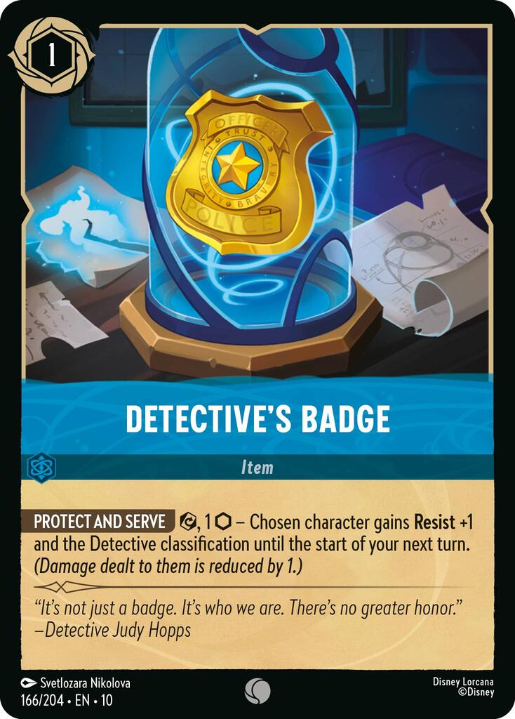 Detective's Badge (166/204) [Whispers in the Well] | Shuffle n Cut Hobbies & Games