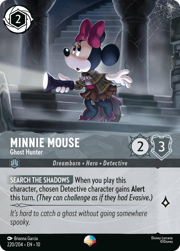 Minnie Mouse - Ghost Hunter (Epic) (220/204) [Whispers in the Well] | Shuffle n Cut Hobbies & Games