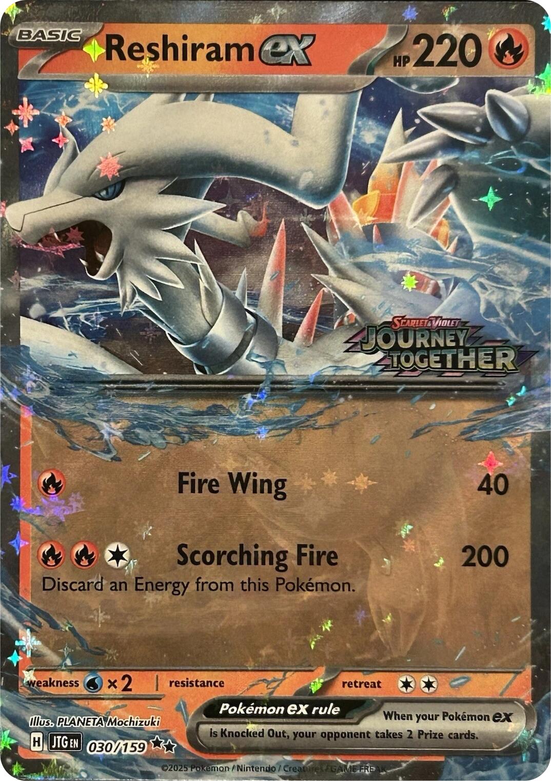 Reshiram ex (030/159) (Journey Together Stamped) [Scarlet & Violet: Journey Together] | Shuffle n Cut Hobbies & Games