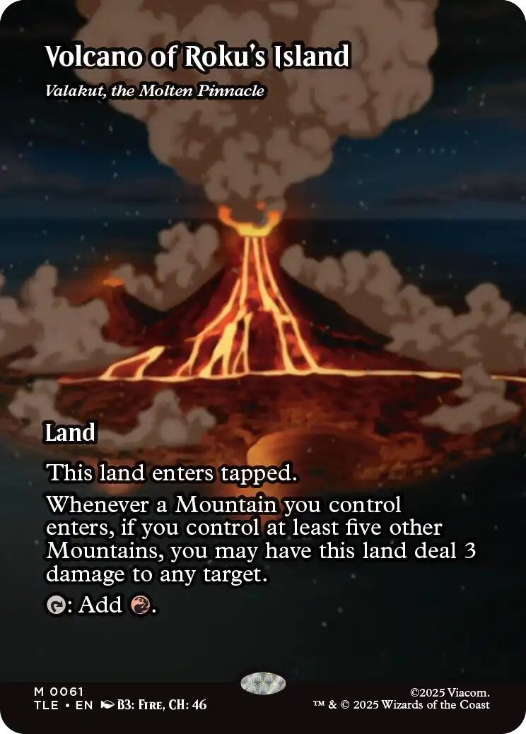 Volcano of Roku's Island - Valakut, the Molten Pinnacle [Avatar: The Last Airbender: Eternal-Legal] | Shuffle n Cut Hobbies & Games