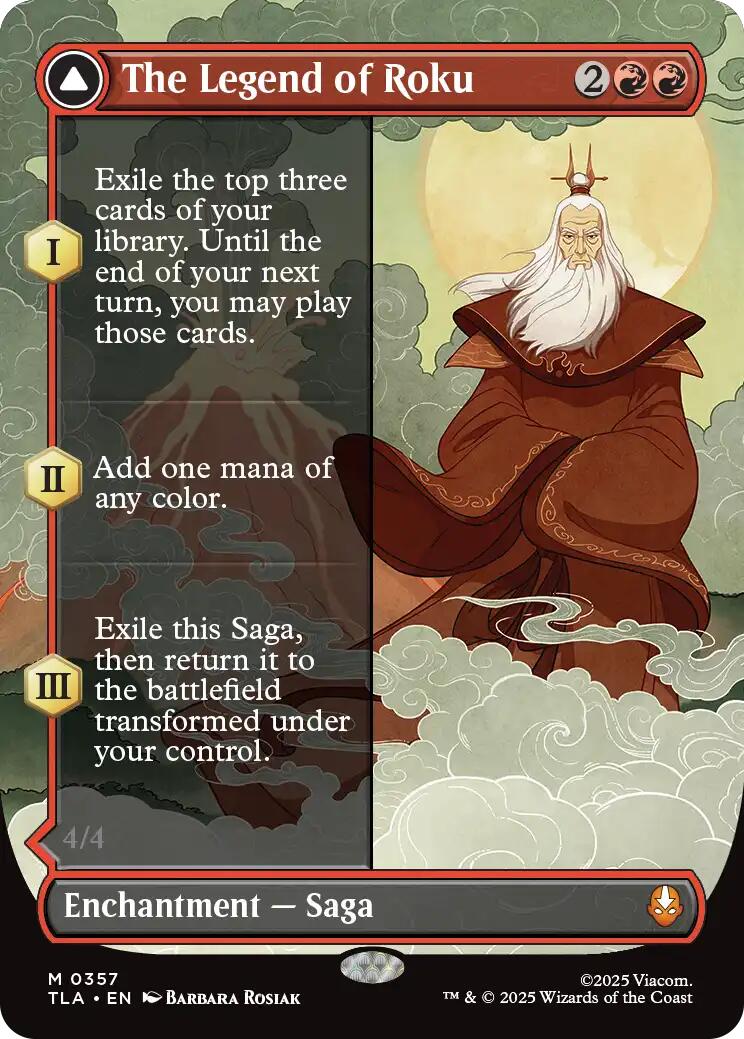 The Legend of Roku (Borderless) [Avatar: The Last Airbender] | Shuffle n Cut Hobbies & Games