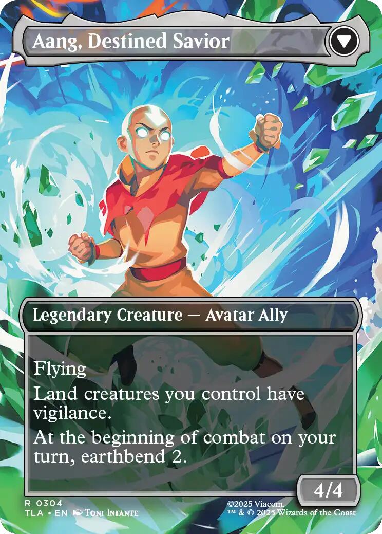 Aang, at the Crossroads (Borderless) [Avatar: The Last Airbender] | Shuffle n Cut Hobbies & Games