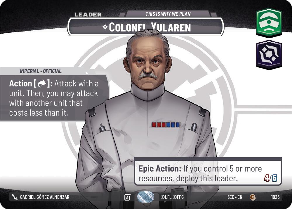 Colonel Yularen - This is Why We Plan (Showcase) (1026) (1026) [Secrets of Power] | Shuffle n Cut Hobbies & Games