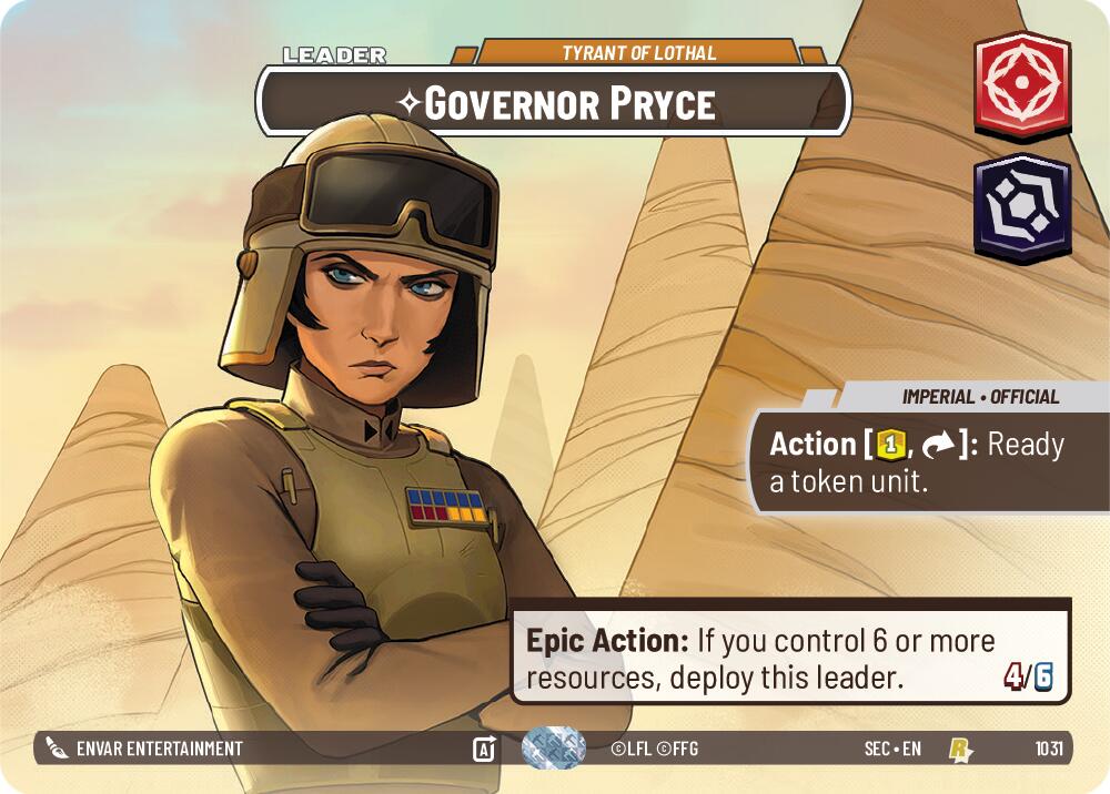 Governor Pryce - Tyrant of Lothal (Showcase) (1031) (1031) [Secrets of Power] | Shuffle n Cut Hobbies & Games