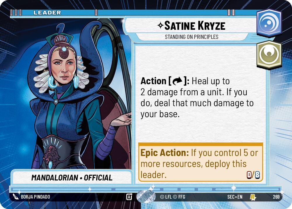 Satine Kryze - Standing on Principles (Hyperspace) (269) (269) [Secrets of Power] | Shuffle n Cut Hobbies & Games