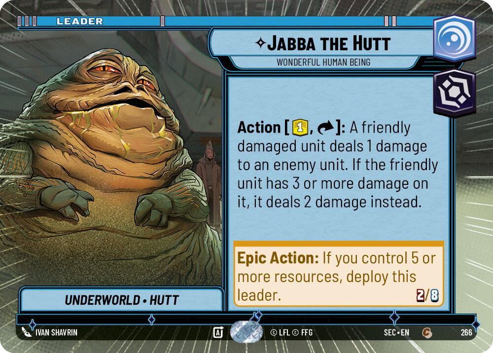 Jabba the Hutt - Wonderful Human Being (Hyperspace) (266) (266) [Secrets of Power] | Shuffle n Cut Hobbies & Games