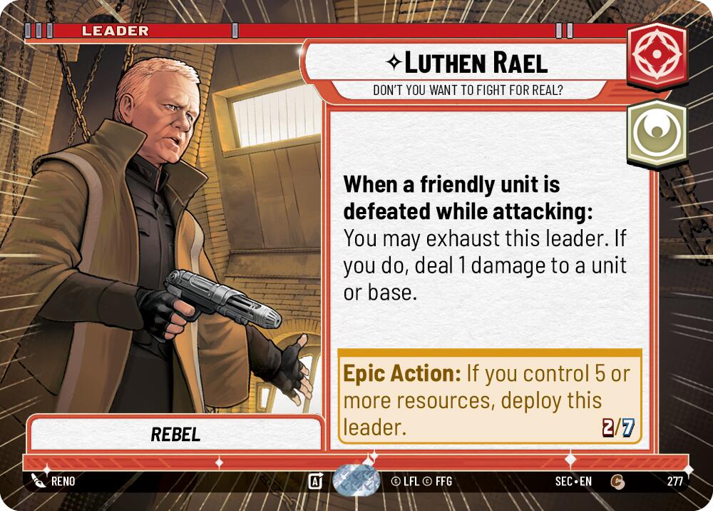 Luthen Rael - Don't You Want To Fight For Real? (Hyperspace) (277) (277) [Secrets of Power] | Shuffle n Cut Hobbies & Games