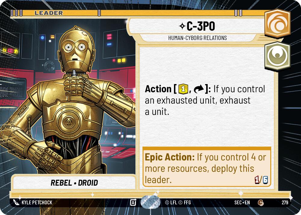 C-3PO - 3PO (279) - Human-Cyborg Relations (Hyperspace) (279) (279) [Secrets of Power] | Shuffle n Cut Hobbies & Games
