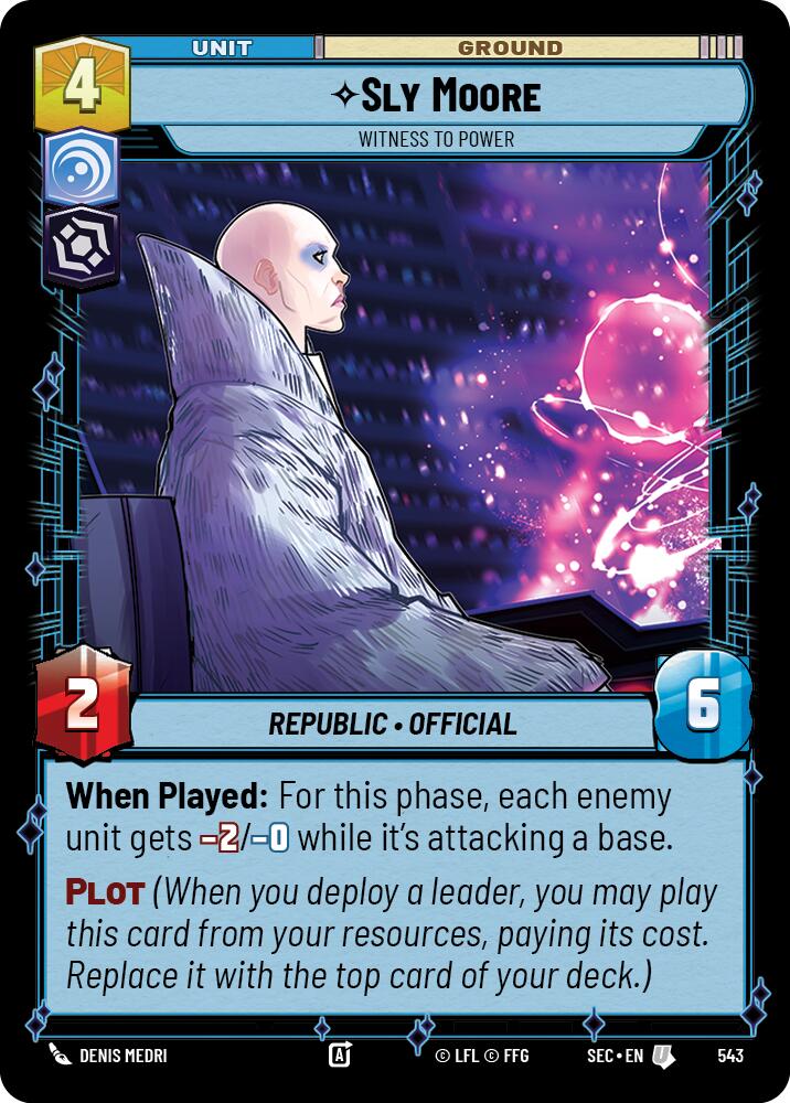 Sly Moore - Witness to Power (Foil) (543) (543) [Secrets of Power] | Shuffle n Cut Hobbies & Games