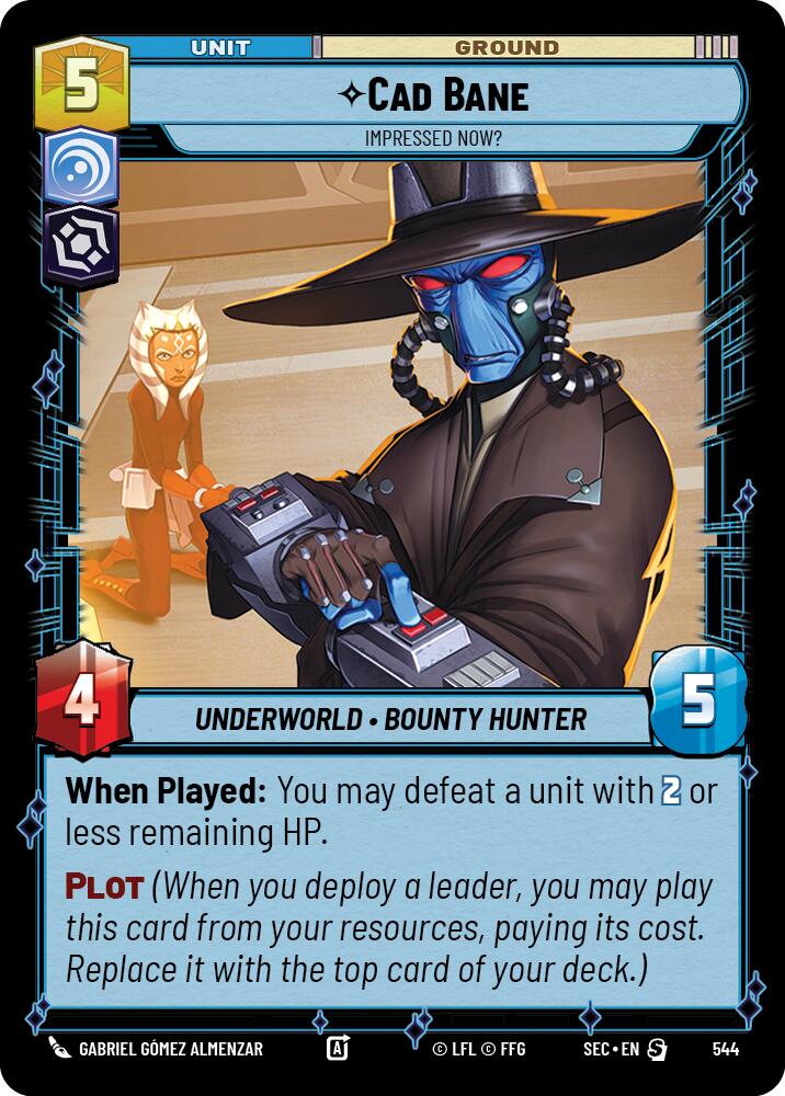 Cad Bane - Impressed Now? (Foil) (544) (544) [Secrets of Power] | Shuffle n Cut Hobbies & Games