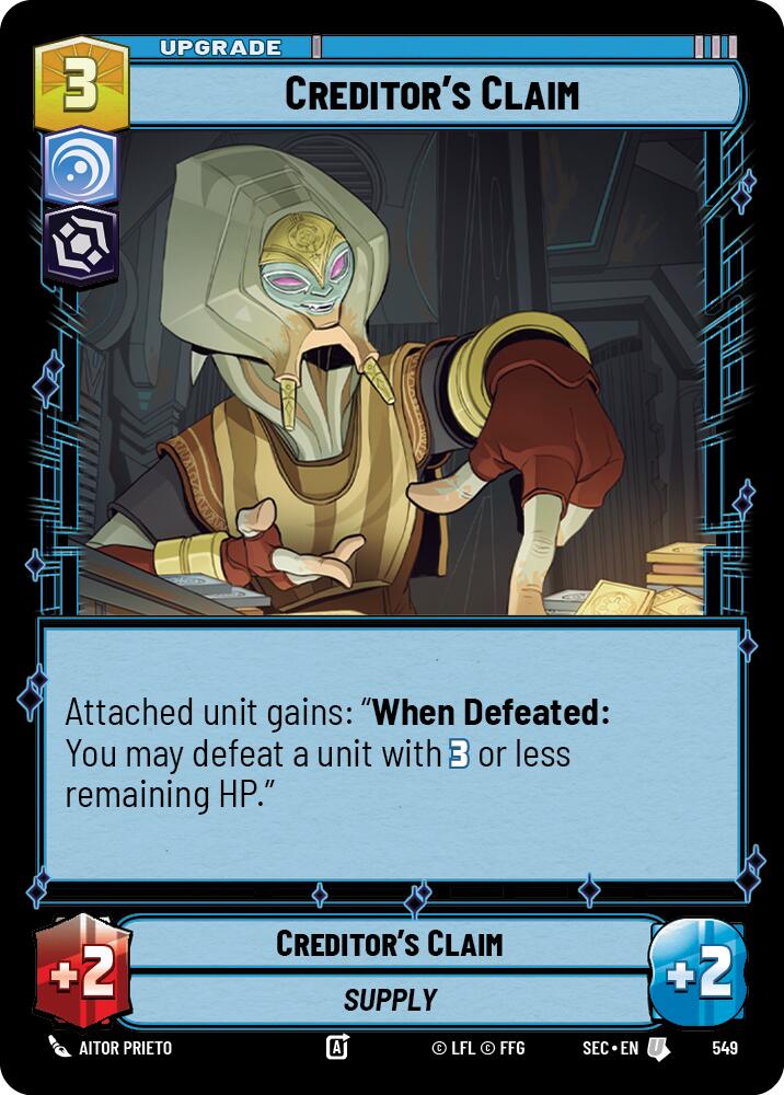 Creditor's Claim (549) (Foil) (549) [Secrets of Power] | Shuffle n Cut Hobbies & Games