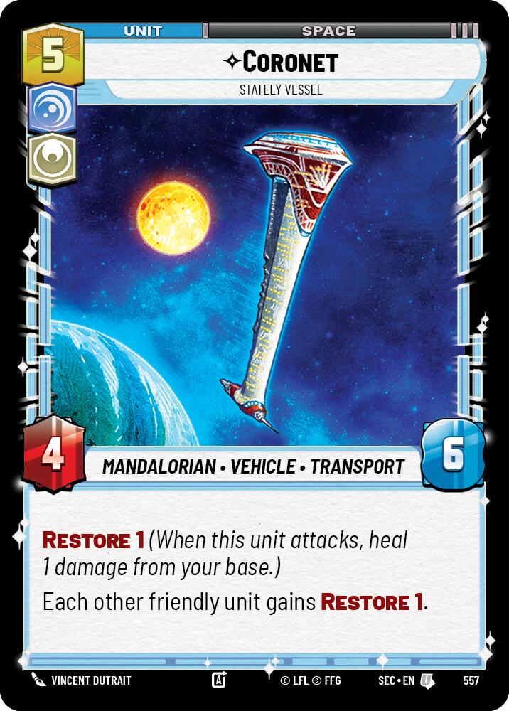 Coronet - Stately Vessel (Foil) (557) (557) [Secrets of Power] | Shuffle n Cut Hobbies & Games