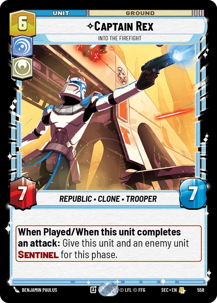 Captain Rex - Into the Firefight (Foil) (558) (558) [Secrets of Power] | Shuffle n Cut Hobbies & Games