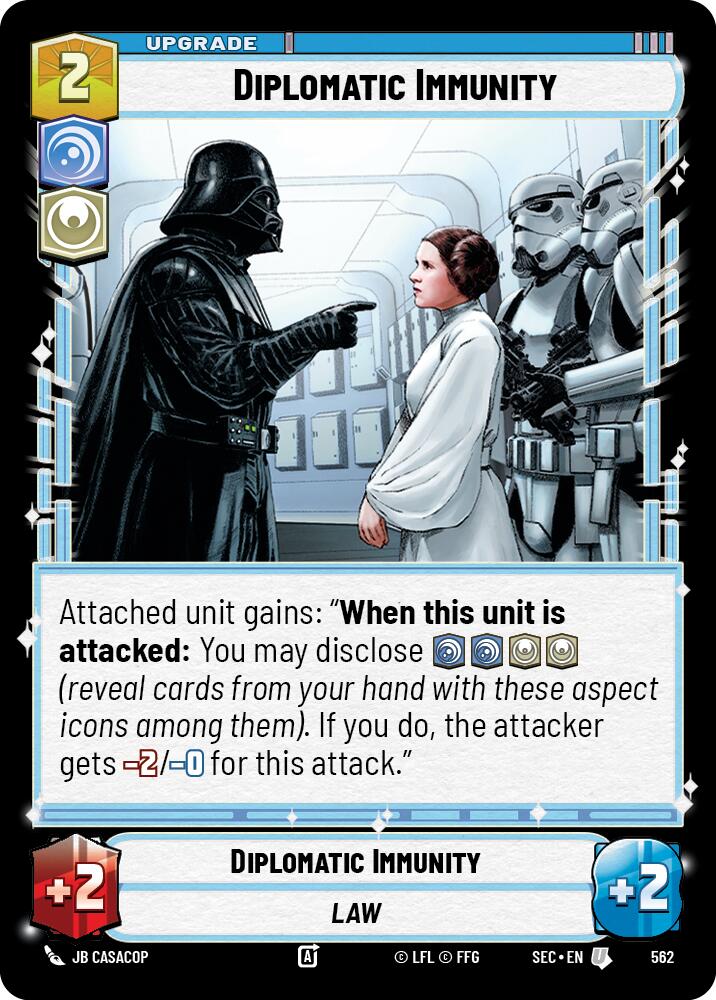 Diplomatic Immunity (562) (Foil) (562) [Secrets of Power] | Shuffle n Cut Hobbies & Games