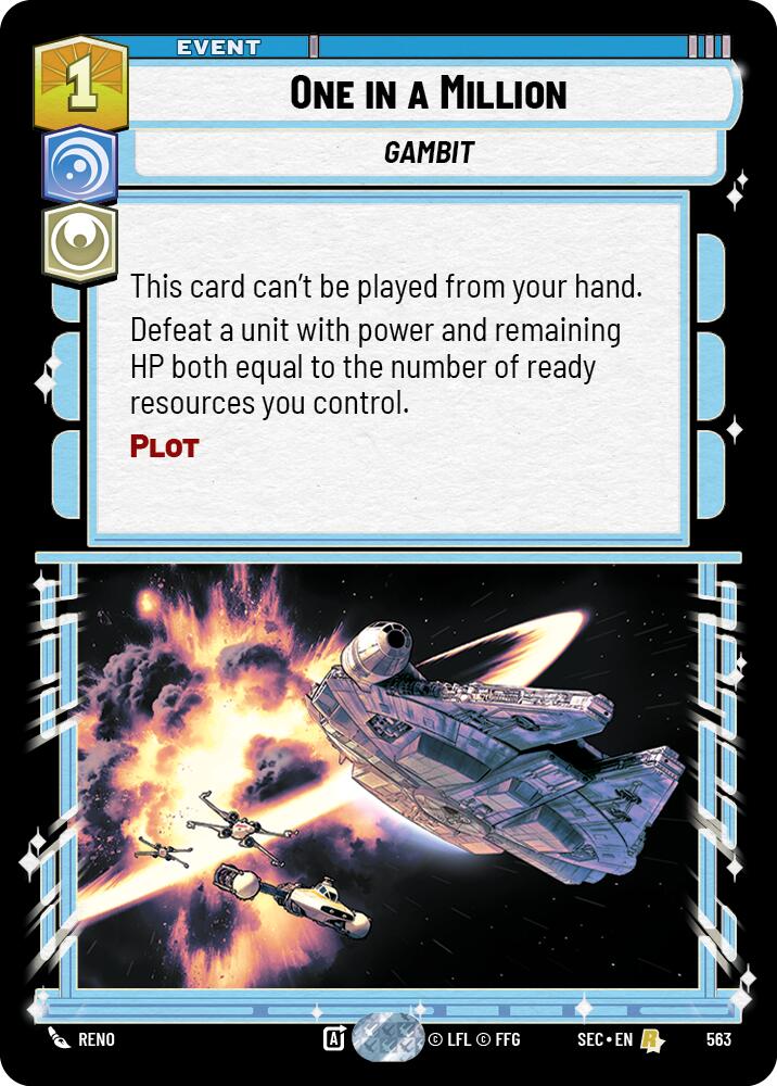 One in a Million (563) (Foil) (563) [Secrets of Power] | Shuffle n Cut Hobbies & Games