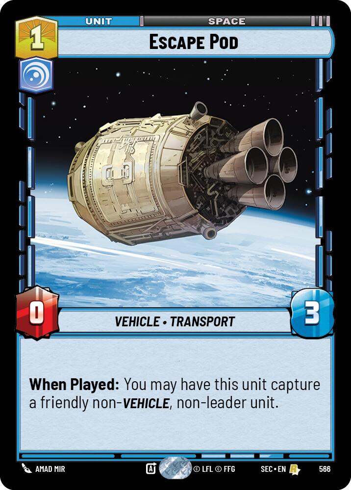Escape Pod (566) (Foil) (566) [Secrets of Power] | Shuffle n Cut Hobbies & Games
