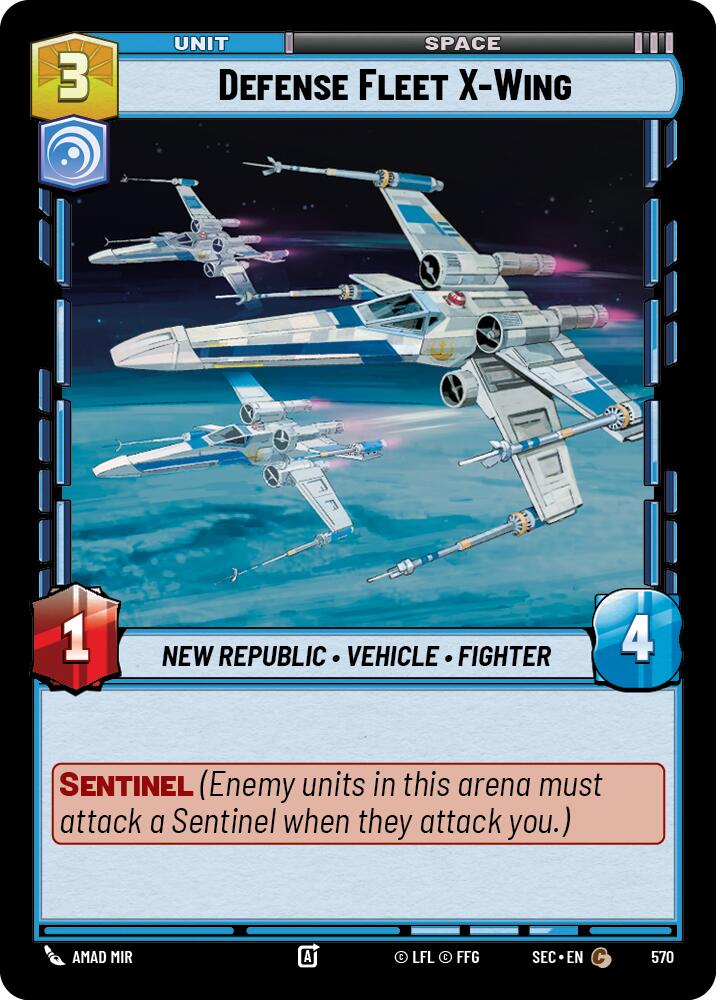 Defense Fleet X-Wing (570) (Foil) (570) [Secrets of Power] | Shuffle n Cut Hobbies & Games