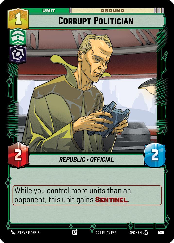 Corrupt Politician (589) (Foil) (589) [Secrets of Power] | Shuffle n Cut Hobbies & Games