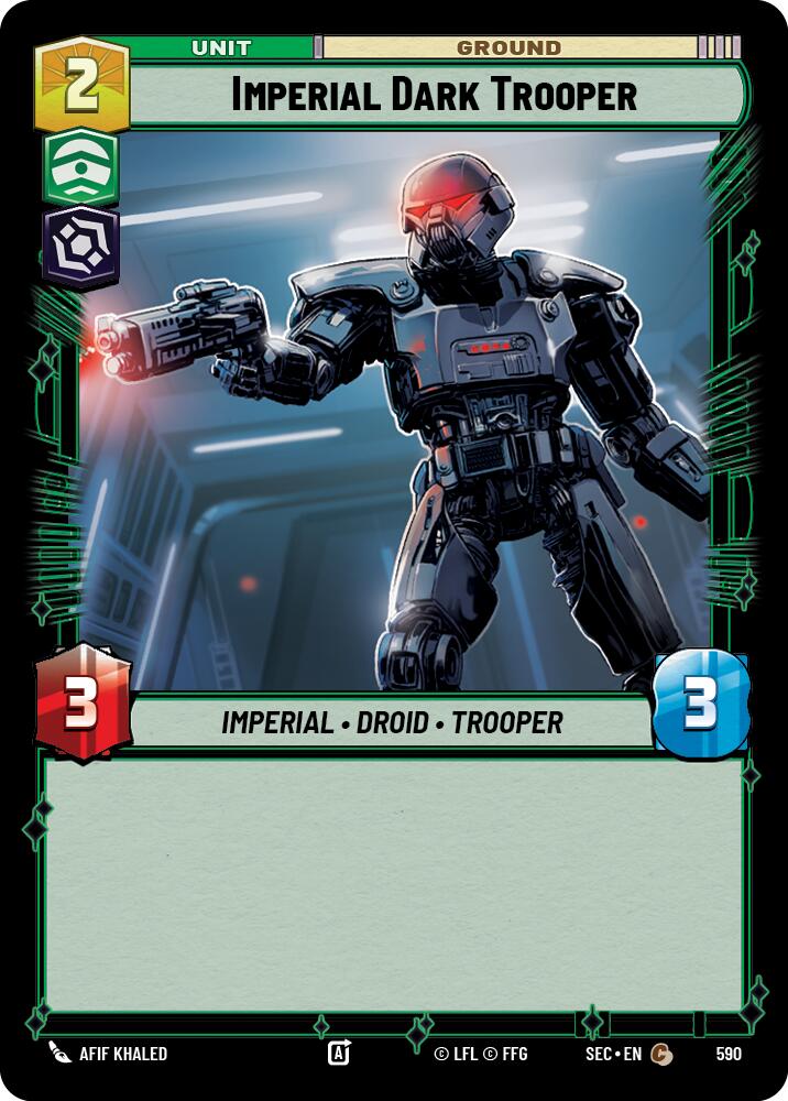Imperial Dark Trooper (590) (Foil) (590) [Secrets of Power] | Shuffle n Cut Hobbies & Games