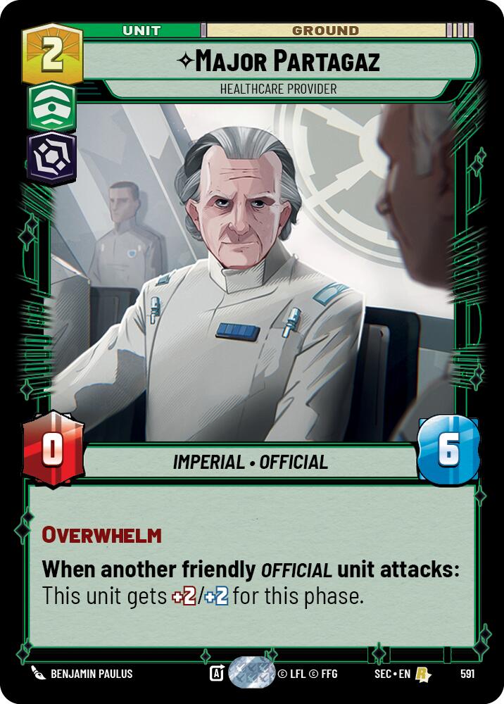 Major Partagaz - Healthcare Provider (Foil) (591) (591) [Secrets of Power] | Shuffle n Cut Hobbies & Games