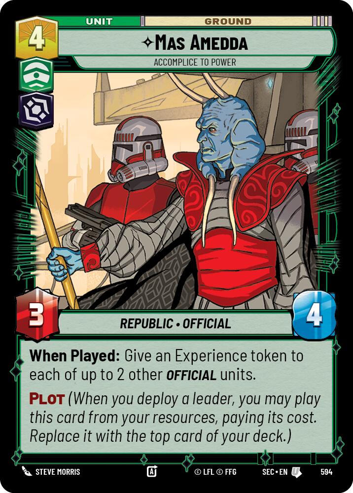 Mas Amedda - Accomplice to Power (Foil) (594) (594) [Secrets of Power] | Shuffle n Cut Hobbies & Games
