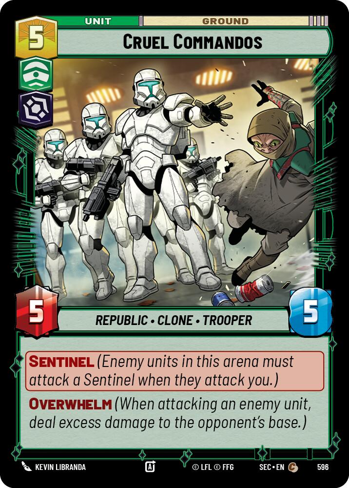 Cruel Commandos (596) (Foil) (596) [Secrets of Power] | Shuffle n Cut Hobbies & Games