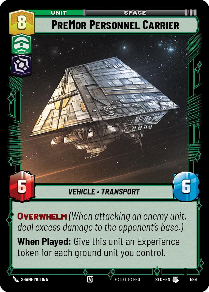 PreMor Personnel Carrier (599) (Foil) (599) [Secrets of Power] | Shuffle n Cut Hobbies & Games