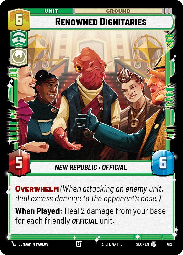 Renowned Dignitaries (612) (Foil) (612) [Secrets of Power] | Shuffle n Cut Hobbies & Games