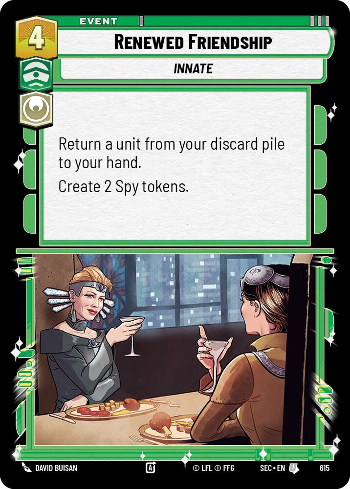 Renewed Friendship (615) (Foil) (615) [Secrets of Power] | Shuffle n Cut Hobbies & Games