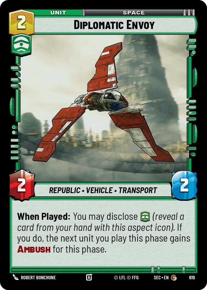 Diplomatic Envoy (619) (Foil) (619) [Secrets of Power] | Shuffle n Cut Hobbies & Games