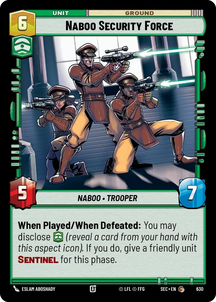 Naboo Security Force (630) (Foil) (630) [Secrets of Power] | Shuffle n Cut Hobbies & Games