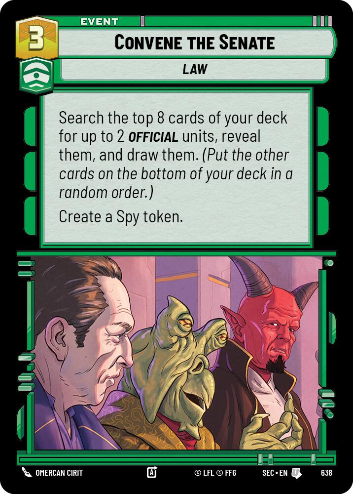Convene the Senate (638) (Foil) (638) [Secrets of Power] | Shuffle n Cut Hobbies & Games