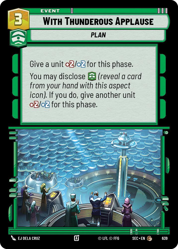 With Thunderous Applause (639) (Foil) (639) [Secrets of Power] | Shuffle n Cut Hobbies & Games