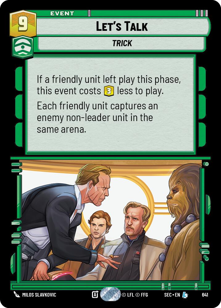 Let's Talk (641) (Foil) (641) [Secrets of Power] | Shuffle n Cut Hobbies & Games