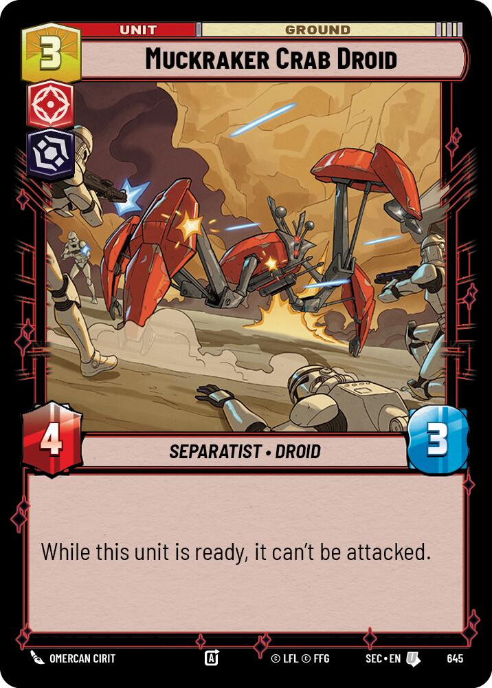 Muckraker Crab Droid (645) (Foil) (645) [Secrets of Power] | Shuffle n Cut Hobbies & Games
