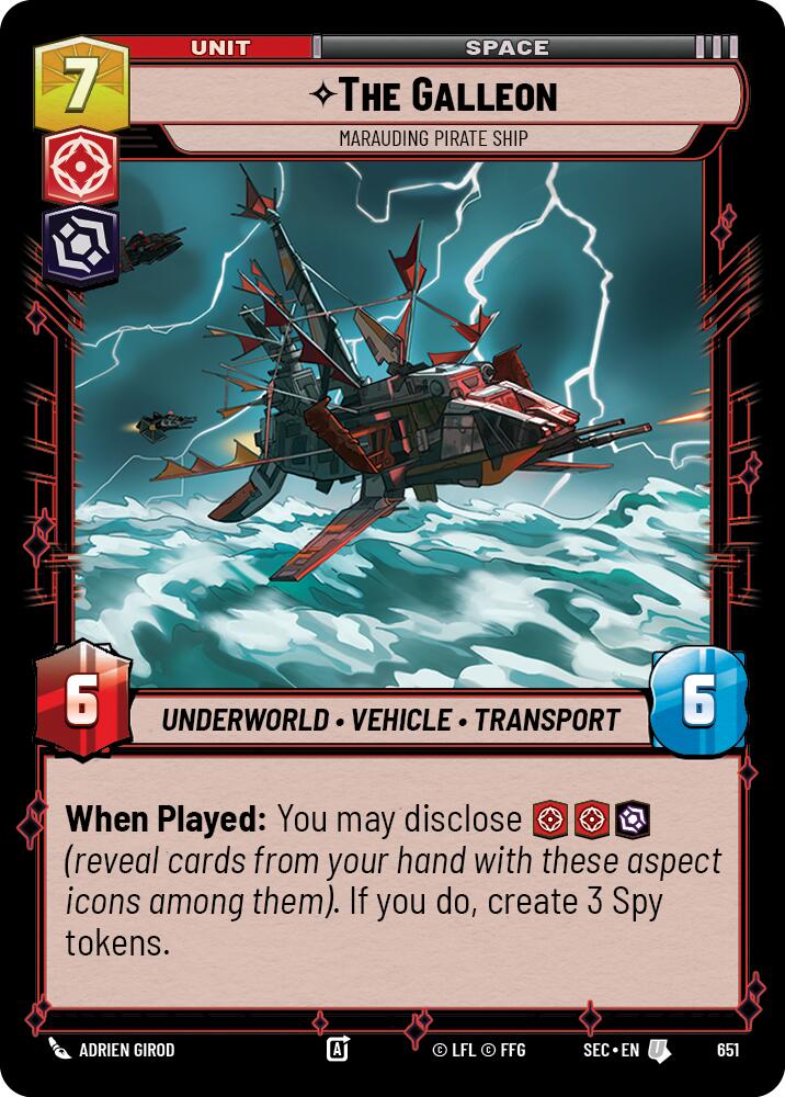 The Galleon - Marauding Pirate Ship (Foil) (651) (651) [Secrets of Power] | Shuffle n Cut Hobbies & Games